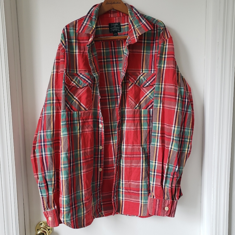 J. Crew Heavyweight Flannel shirt, Large